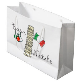 Bolsa De Regalo Grande Torre de Buon Natale de Pisa