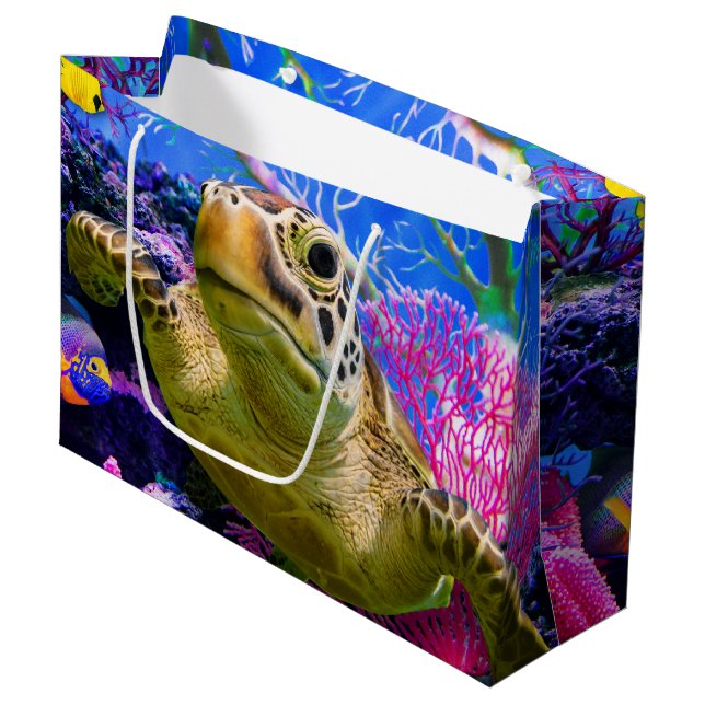 Bolsa De Regalo Grande Tortuga marina (Angulo Anverso)