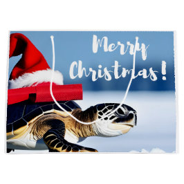 Bolsa De Regalo Grande Tortuga navidad