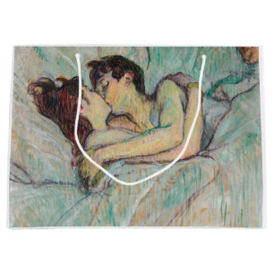 Bolsa De Regalo Grande Toulouse-Lautrec - En La Cama, El Beso