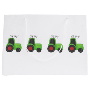 Bolsa De Regalo Grande Tractor Baby Boy