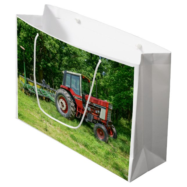 Bolsa De Regalo Grande Tractor internacional viejo (Angulo Anverso)