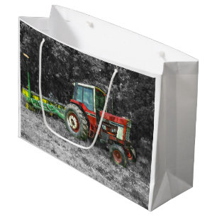Bolsa De Regalo Grande Tractor internacional viejo Painterly