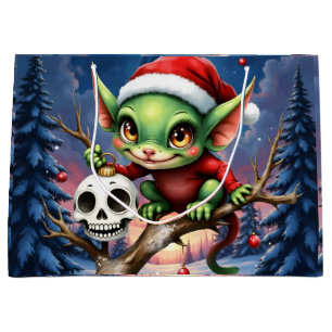 Bolsa De Regalo Grande Travieso Duende – El Pequeño Elfo de Navidad.