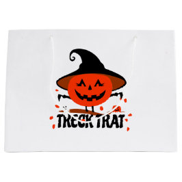 Bolsa De Regalo Grande Treck Trat Pumpkin Sonriente