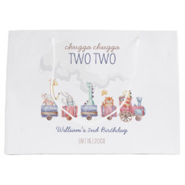 Bolsa De Regalo Grande Tren de Juguetes a bordo Invitación de cumpleaños,