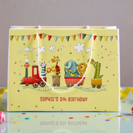 Bolsa De Regalo Grande Tren musical para los niños de animales salvajes