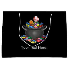 Bolsa De Regalo Grande Trick or Treat Candy Cauldron