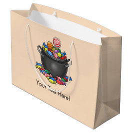 Bolsa De Regalo Grande Trick or Treat Candy Cauldron