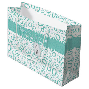Bolsa De Regalo Grande Trigésimo trullo feliz y blanco del modelo del