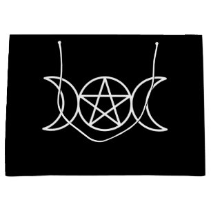 Bolsa De Regalo Grande Triple pentáculo lunar 
