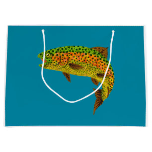 Bolsa De Regalo Grande Trucha arco iris de hoja de lápiz 1