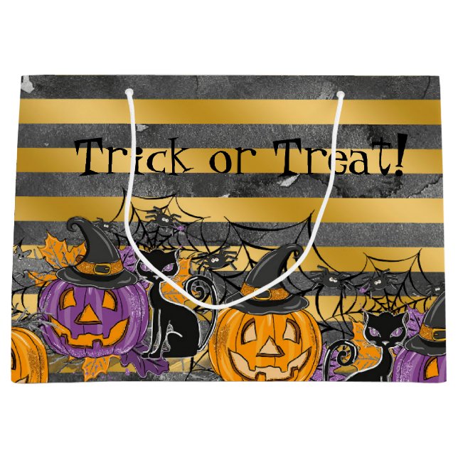 Bolsa De Regalo Grande Truco o trato (Anverso)
