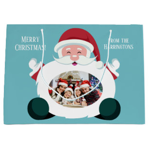 Bolsa De Regalo Grande TU 2 fotos y tu personalizado de texto