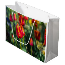 Bolsa De Regalo Grande Tulip Garden Textured