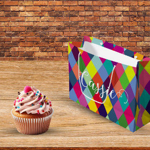 Bolsa De Regalo Grande Tumbler termal arcoiris de Harlequin bajo control