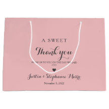 Un dulce gracias fondo rosado Boda
