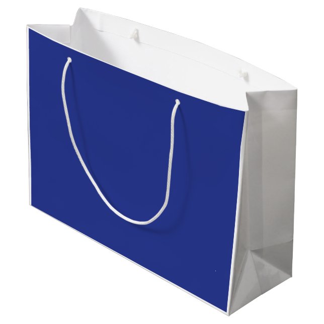 Bolsa De Regalo Grande Un fondo azul sólido sin otro elemento visible (Angulo reverso)