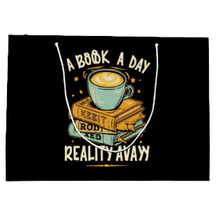 Bolsa De Regalo Grande Un libro al día mantiene la realidad alejada