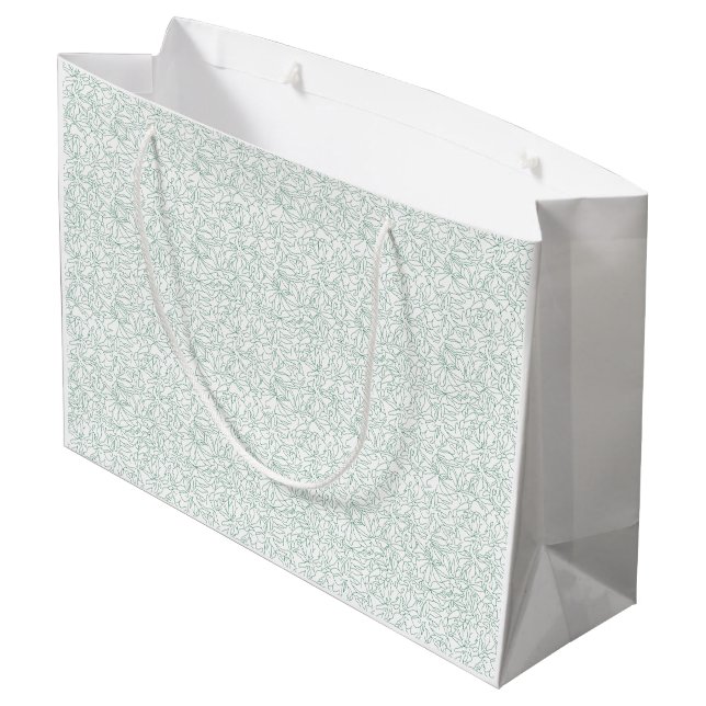 Bolsa De Regalo Grande Un patrón geométrico perfecto con interlockin (Angulo reverso)