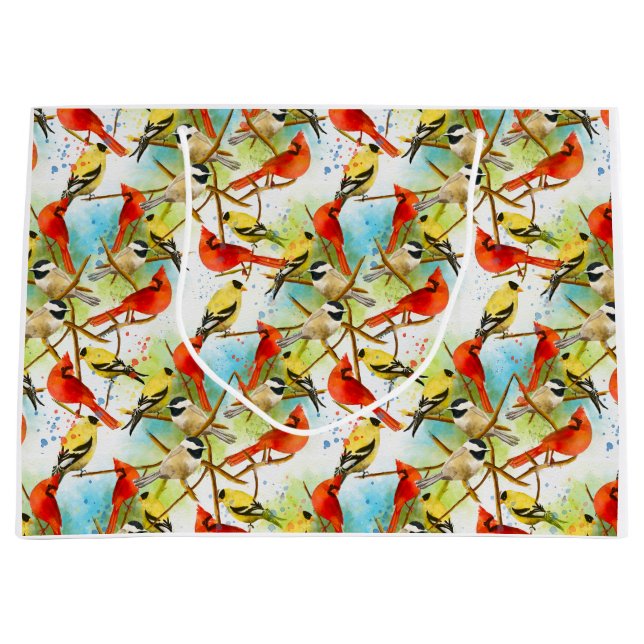 Bolsa De Regalo Grande Un rebaño de plumas (Anverso)