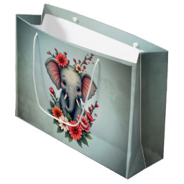 Bolsa De Regalo Grande Un toque de verano: El elefante bebé