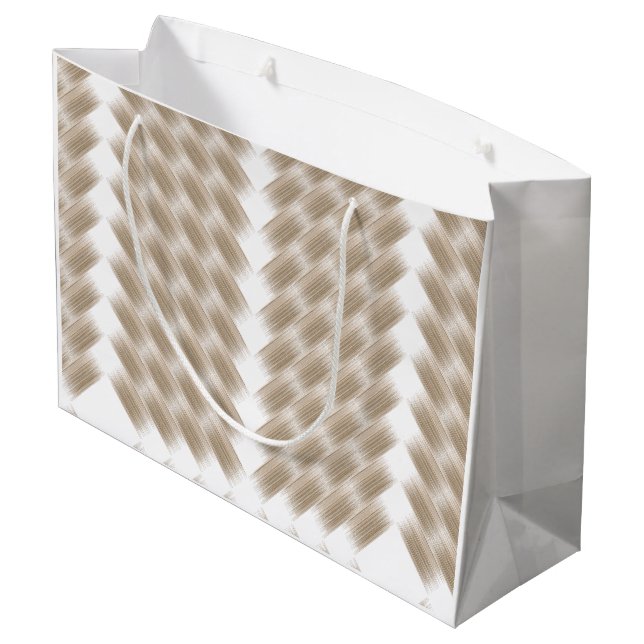 Bolsa De Regalo Grande Un triángulo equilátero blanco centrado en un plan (Angulo reverso)