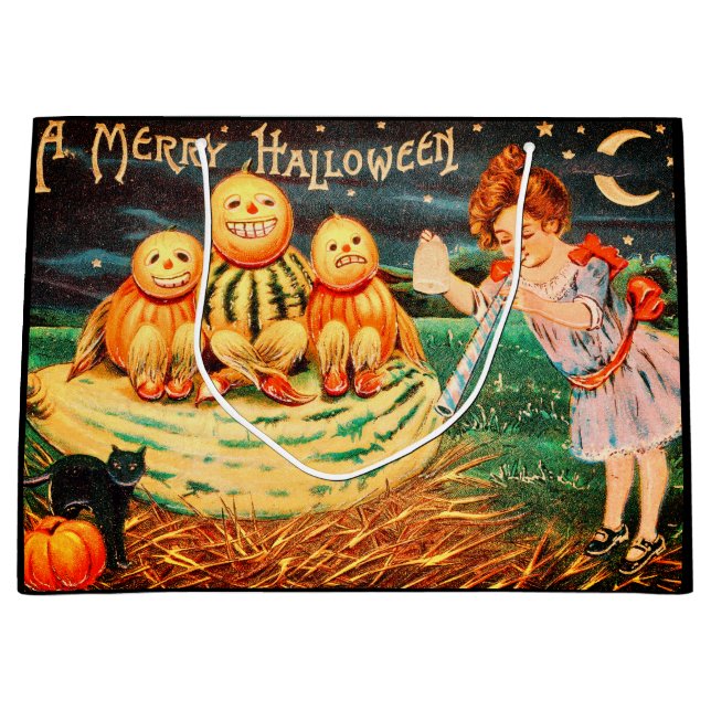 Bolsa De Regalo Grande Una Feliz Halloween (Anverso)
