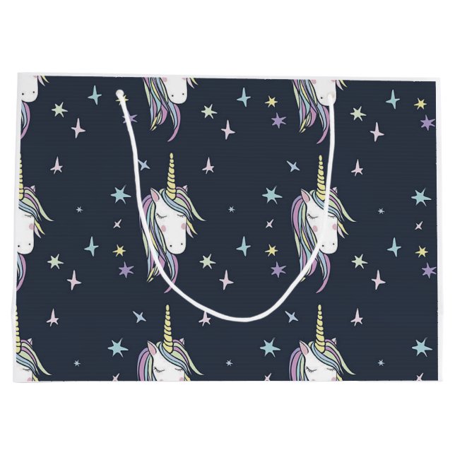 Bolsa De Regalo Grande Unicornio Uno (Reverso)