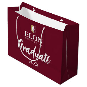 Bolsa De Regalo Grande Universidad Elon Graduado 20XX