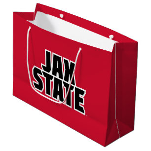Bolsa De Regalo Grande Universidad Estatal de Jacksonville JAX STATE Text