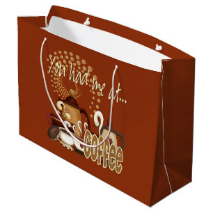 Bolsa De Regalo Grande Usted me tenía en el café