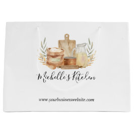 Bolsa De Regalo Grande Utensilios de cocina Comida Acuarela Hogar Caterin