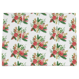 Bolsa De Regalo Grande Vacaciones de Rosas de acuarela