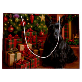 Bolsa De Regalo Grande Vacaciones del Terrier Escocés