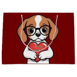 Bolsa De Regalo Grande Valentine Puppy