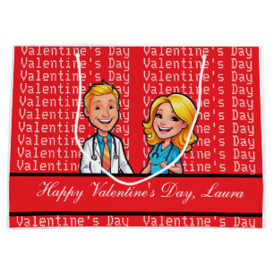Bolsa De Regalo Grande Valentine's Day DOCTOR COUPLE original