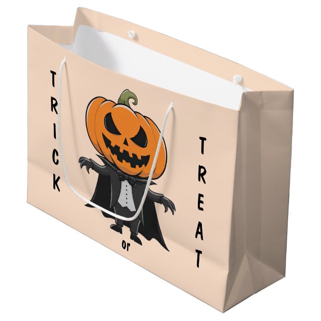 Bolsa De Regalo Grande Vampiro calabaza (Angulo Anverso)