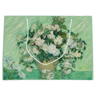 Bolsa De Regalo Grande Van Gogh Rosas Green White
