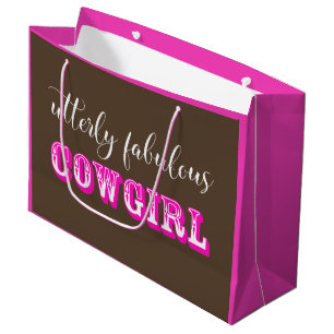 Bolsa De Regalo Grande "Vaquera completamente fabulosa "