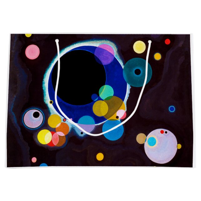 Bolsa De Regalo Grande Varios Círculos, Wassily Kandinsky (Anverso)