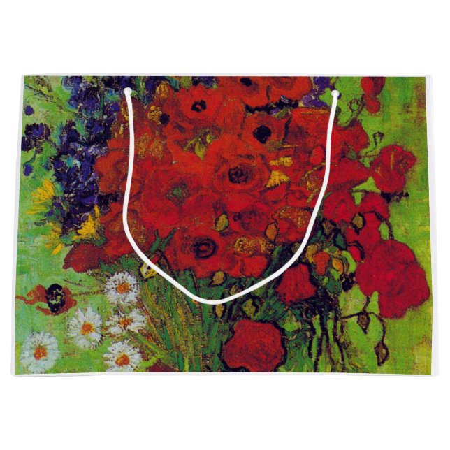 Bolsa De Regalo Grande Vase con Cornflowers y Poppies, Van Gogh (Anverso)