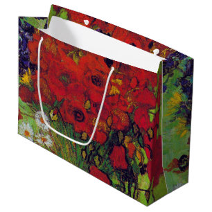 Bolsa De Regalo Grande Vase con Cornflowers y Poppies, Van Gogh Large