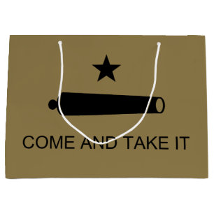 Bolsa De Regalo Grande ¡Ven Y Tómalo! Bandera de batalla del estado de Te