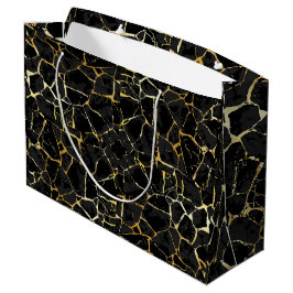 Bolsa De Regalo Grande Vena dorada Kintsugi negra