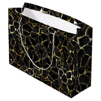 Bolsa De Regalo Grande Vena dorada Kintsugi negra