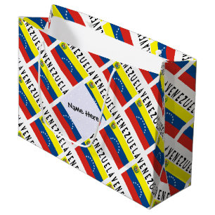 Bolsa De Regalo Grande Venezuela Bandera Venezolana Mosaico Nombre Person