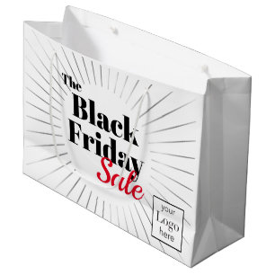 Bolsa De Regalo Grande Venta comercial del logotipo del viernes negro