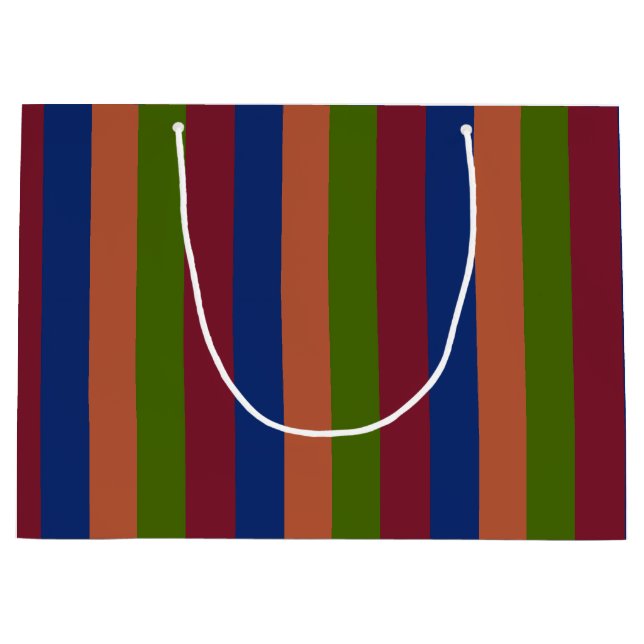 Bolsa de regalo grande verde de la marina (Anverso)