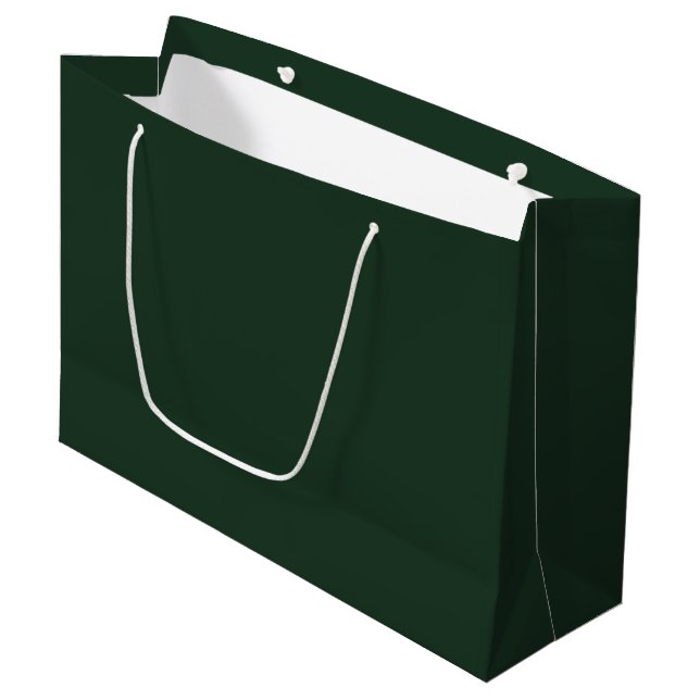 Bolsa De Regalo Grande Verde gris oscuro (Angulo Anverso)